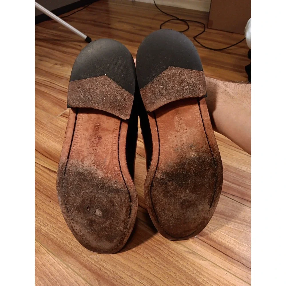 Vintage Cole Haan City Brown Leather Oxford Dress Shoes Men's Size 12 D 02698 E5